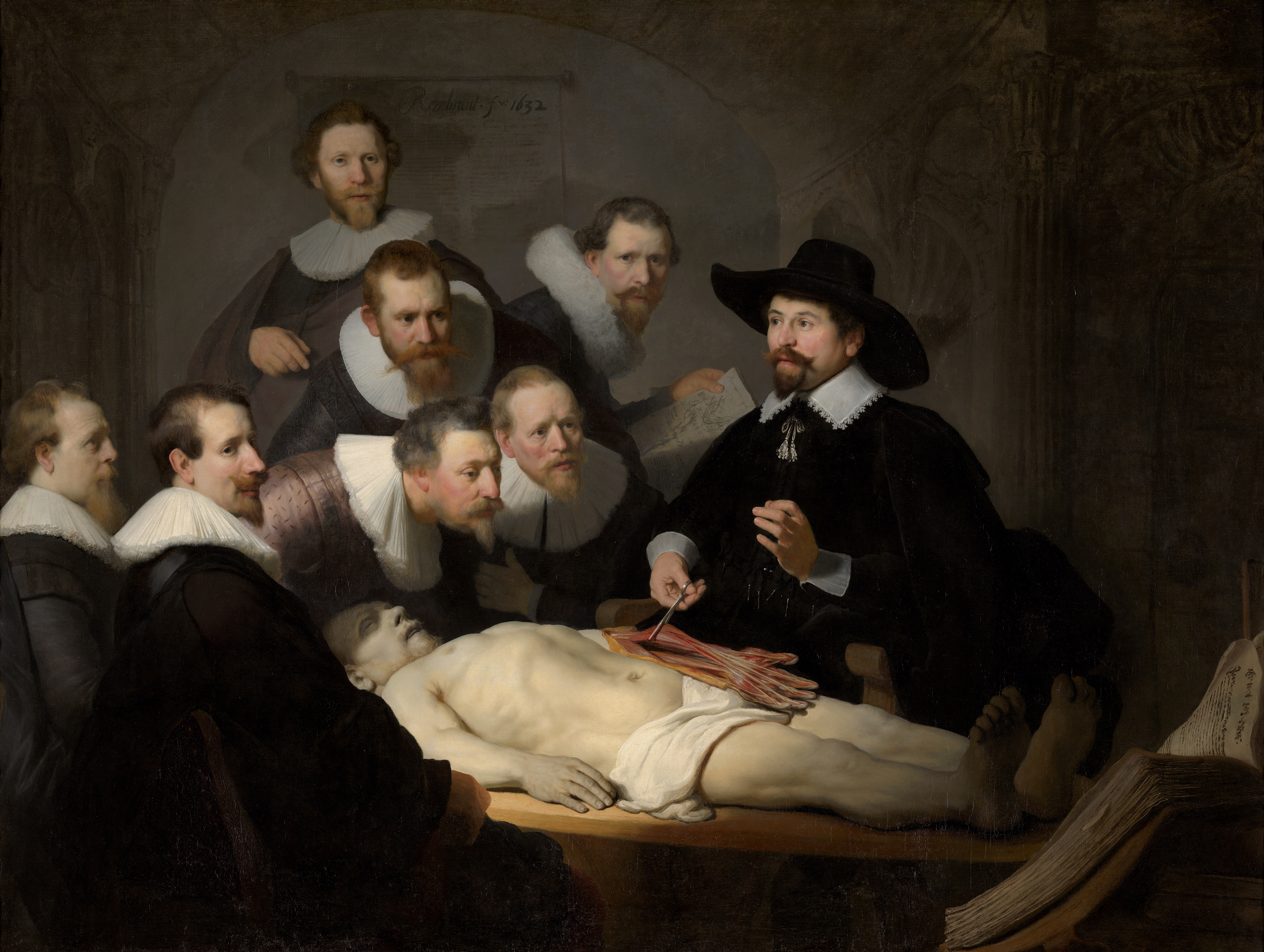 Rembrandt - Dr. Nicolaes Tulpi anatoomialoeng